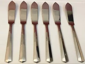 Toalla Plata Georgian House Inoxidable KIMBERLY SET de 6 cuchillos de mantequilla maestros NUEVO - Imagen 1 de 3