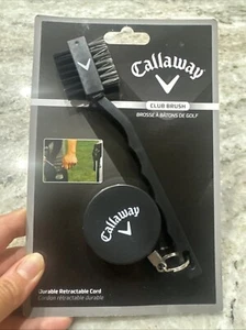 Callaway Golf Club Shoes Cleaning Brush Retractable Cord Zinger Brand New FreShi - Picture 1 of 2