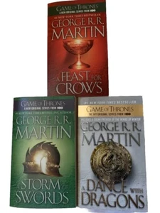 GAME OF THRONES George R R Martin Book Lot Of 3 - Picture 1 of 2