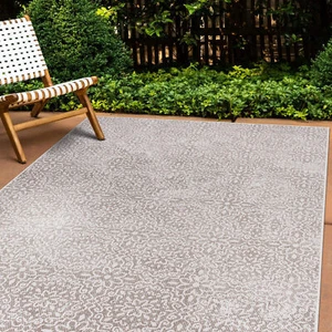 Rugshop Contemporary Flowers Weather Resistant Reversible Indoor Outdoor Rugs - Picture 1 of 149