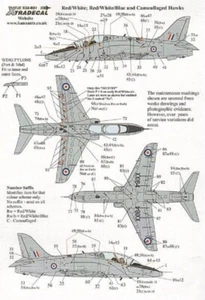 X32031 Xtradecal 1:32 BAe Hawk T.1 Comprehensive Maintenance Markings Camo Hawks - Picture 1 of 3