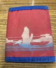 Early 1980's Vintage Rainbow Wallets, Seagull Design Blue & Red, Great Condition