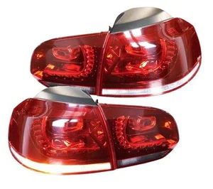 Pilotos traseros LED para VW GOLF 6 5K1 08-12 rojo claro blanco ORIGINAL LED LOOK Depo - Imagen 1 de 4