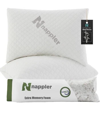 Almohada Nappler Premium Queen hipoalergénica espuma viscoelástica triturada nueva Foto 1 de 4