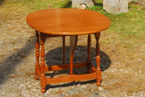 SIGNED HEYWOOD WAKEFIELD BUTTERFLY DROP LEAF SIDE TABLE MID CENTURY MODERN Cover