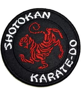 Shotokan Karate Do Patch (3.5 Inch) Iron-on Badge Kyoku Tiger Japan Kanji Kimono - Picture 1 of 3