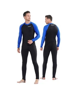 COPOZZ Tauchen/Schnorcheln/Surfen dünner Neoprenanzug Ganzkörper Gr. X-Large schwarz/blau - Bild 1 von 6