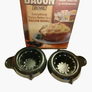 Perfect Bacon Bowl Make Edible Bowls Microwave Oven Toaster Mold - Picture 1 of 6