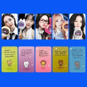5pcs/set (G)I-DLE LINE FRIENDS Self Made Photo Cards HD Photocards YUQI MINNIE - Picture 1 of 6