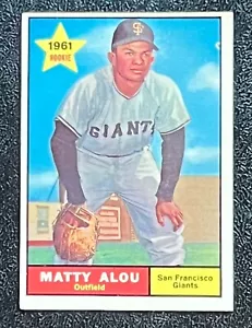 1961 Topps #327 Matty Alou RC EX No creases Sharp looking! G418 - Picture 1 of 4
