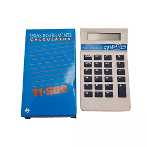Calculadora Texas Instruments TI-502 funcionando en caja 1985 vintage - Imagen 1 de 7