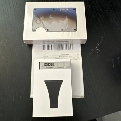 RIDGE Cartera Titanio Quemado Correa para Dinero y Clip para Dinero (Nuevo ✅) Foto 1 de 4