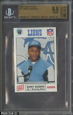 1989 Detroit Lions Police Football #11 Barry Sanders RC Rookie HOF BGS 9.5