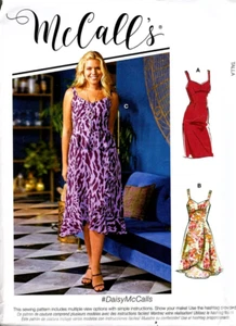 McCall's Daisy Kleid Muster R10630 NEU UNGESCHNITTEN Größen 18W-24W Übergröße - Bild 1 von 2