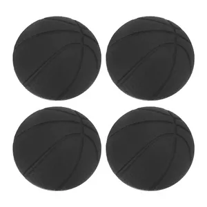 Door Stoppers Wall Protector, 4pcs Soft Silicone Door Knob Guard, Black - Picture 1 of 6