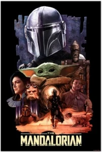 💎WHATEVER IT TAKES GINA CARANO GROGU MANDALORIAN COA STAR WARS RARE ART PRINT💎 - Bild 1 von 1