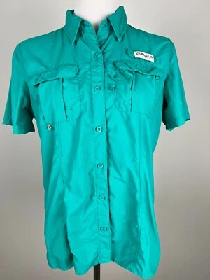 MAGELLAN Outdoors S/S Performance/Fishing Vented Shirt (Quick Dry) - M, Green - Image 1 of 4