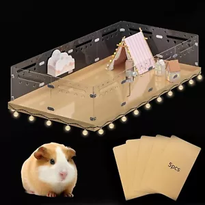 COZIWOW Acryl Meerschweinchenkäfig, 4 Fuß x 2 Fuß Zum Selbermachen Ausziehbar Großer Lebensraum Zaun - Bild 1 von 16