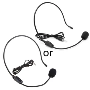 Professional 3.5MM Wired Microphone Headset Studio Speaker Voice Amplifier - Photo 1/8