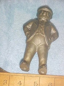 Vintage Foxy Opa Gusseisen Still Bank goldfarben - Bild 1 von 2