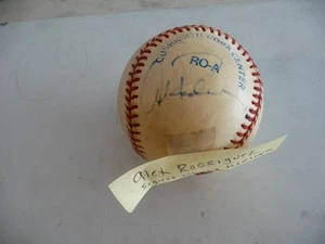 ALEX RODRIGUEZ SIGNED BASEBALL AS A SEATTLE MARINER - Picture 1 of 2