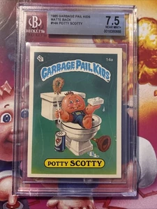1985 Topps Garbage Pail Kids Series 1 14a Potty Scotty Beckett Graded 7.5 - Picture 1 of 2