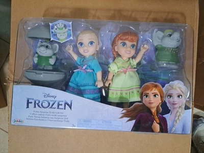 Disney Frozen Petite Surprise Trolls Gift Set Anna Elsa New Sealed. Gifts Toys