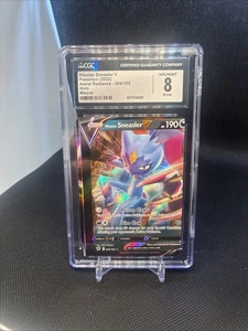 Hisuian Sneasler V Miscut Error CGC 8 Pokemon Karte Astral Radiance - Bild 1 von 2