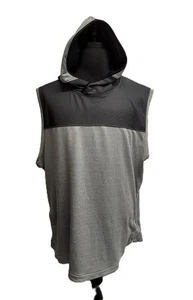 Sudadera con capucha de baloncesto AND1 para hombre (3XL) gris/negro laterales a presión sin mangas poliéster - Imagen 1 de 10