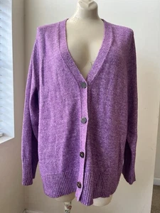 J. Jill Damen 2X lila Knopf Cardigan Pullover VEUC - Bild 1 von 4
