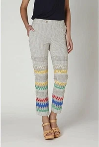 Anthropologie | Cartonnier Stitched & Striped Pants, Size 0 - Bild 1 von 16