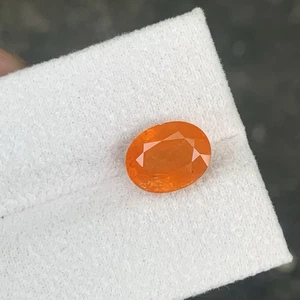 Granate espesartita naranja Fanta natural 5,63 quilates corte ovalado 10,71x8,42 mm suelto - Imagen 1 de 5