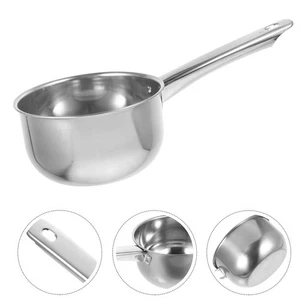 Cucharón con caño cuchara de agua de mango largo para baño de bebé cuchara de acero inoxidable - Imagen 1 de 9