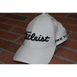 Sombrero de golf Titleist Footjoy Pro V1 Masters ajustado talla M/L flexible blanco - Imagen 1 de 7
