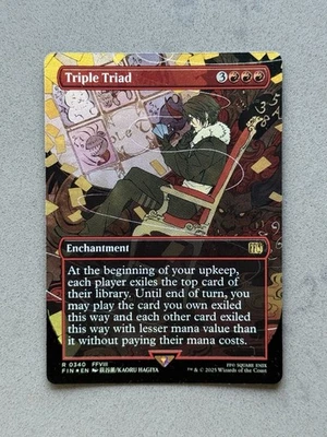 Triple Triad  *FOIL* #340 - Magic: Final Fantasy FIN - MTG - Borderless - NM /M - Image 1 of 4
