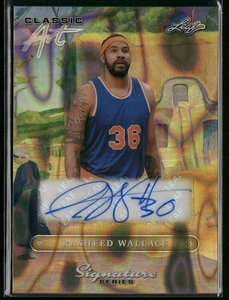 2025 Leaf Signature Series 1/1 CLASSIC ART AUTO RASHEED WALLACE KNICKS SSP - Picture 1 of 2