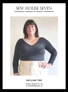 Skyline Tee Curvy Fit - Sewing Pattern - Sizes 16-34 - Picture 1 of 9