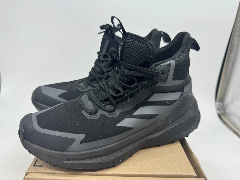 Adidas Terrex Free Hiker 2.0 GTX Gore-Tex Hiking Boots Womens Black Lace-Up - 8 - Image 1 of 4