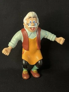 Rare Disney Pinocchio Geppetto Bendy Action Figure Doll Just Toys Bend-Ems Solid - Picture 1 of 4
