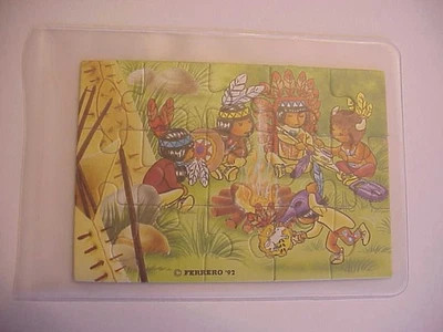Indianer vom Schlangenfluss von 1992  - Puzzle links unten mit BPZ - Bild 1 von 2