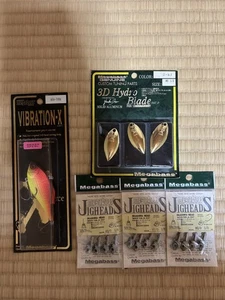 MEGABASS Retired Lure Set | VIBRATION-X, Hydro Blade, Okashira Head | JDM Japan - Picture 1 of 11