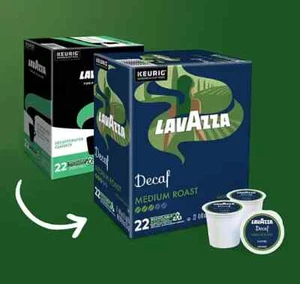 Lavazza DECAF Classico Coffee 22 to 132 Keurig Kcups Pick Any Size FREE SHIPPING - Picture 1 of 5