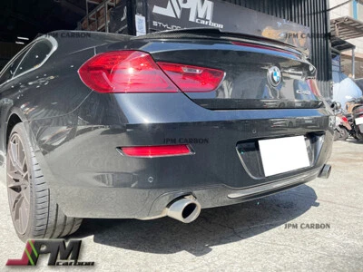 Labio de alerón de fibra de carbono GTX para BMW F13 640i 650i M6 cupé 2012+ Foto 1 de 2