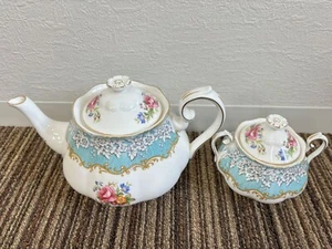 Royal Albert Enchantment Bone China Teapot & sugar Pot Set - Picture 1 of 9