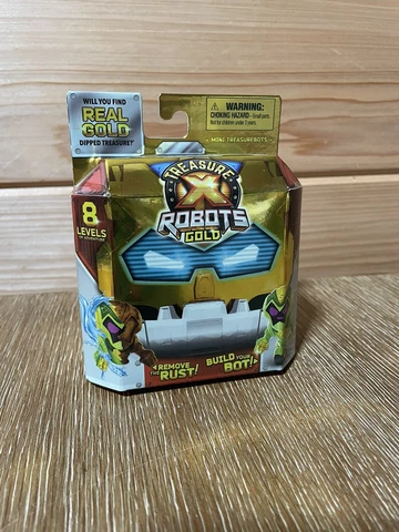Treasure X Robots Gold SPLATTER FINISH GOLDCRUSHER by Moose Toys 2022 Cover