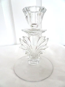 Candelabro cónico contemporáneo de cristal de plomo de 6"-Juego de 2-NUEVO - Imagen 1 de 5