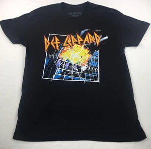 Def Leppard Black Adult T-Shirt Medium - Picture 1 of 3