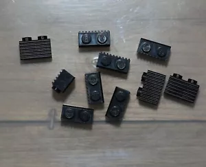 LEGO 2877 Black Profile Brick 1X2 QTY 10 - Picture 1 of 1