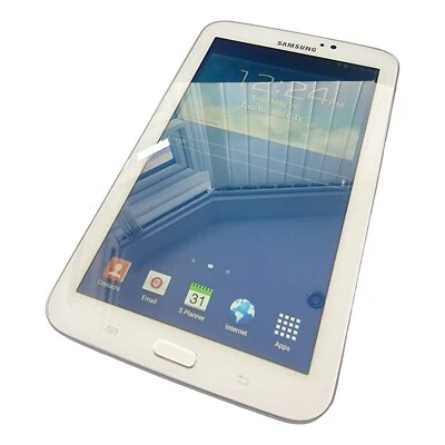 Samsung Galaxy Tab 3 WiFi ✔ 7 inch Android 4.1.2 8GB Tablet White • SM-T210 - Image 1 of 4