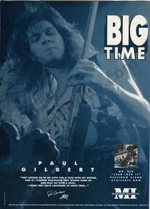 1992 Paul Guilbert Mr Big Musicans Inst Guitarist Great PRINT AD Gift! (3189) - Picture 1 of 1